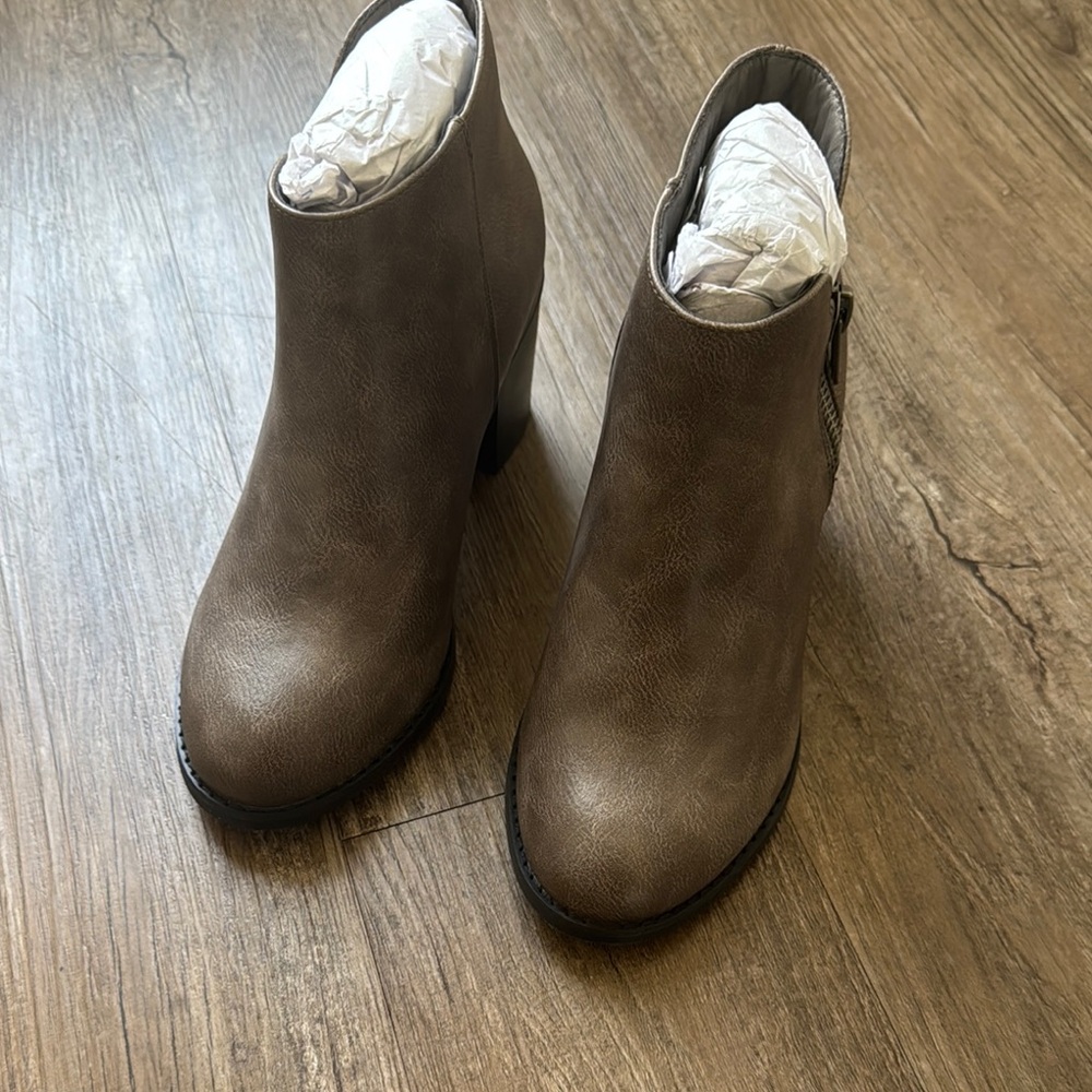 Chic Taupe Ankle Booties